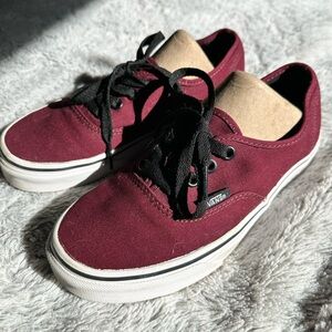 Maroon vans